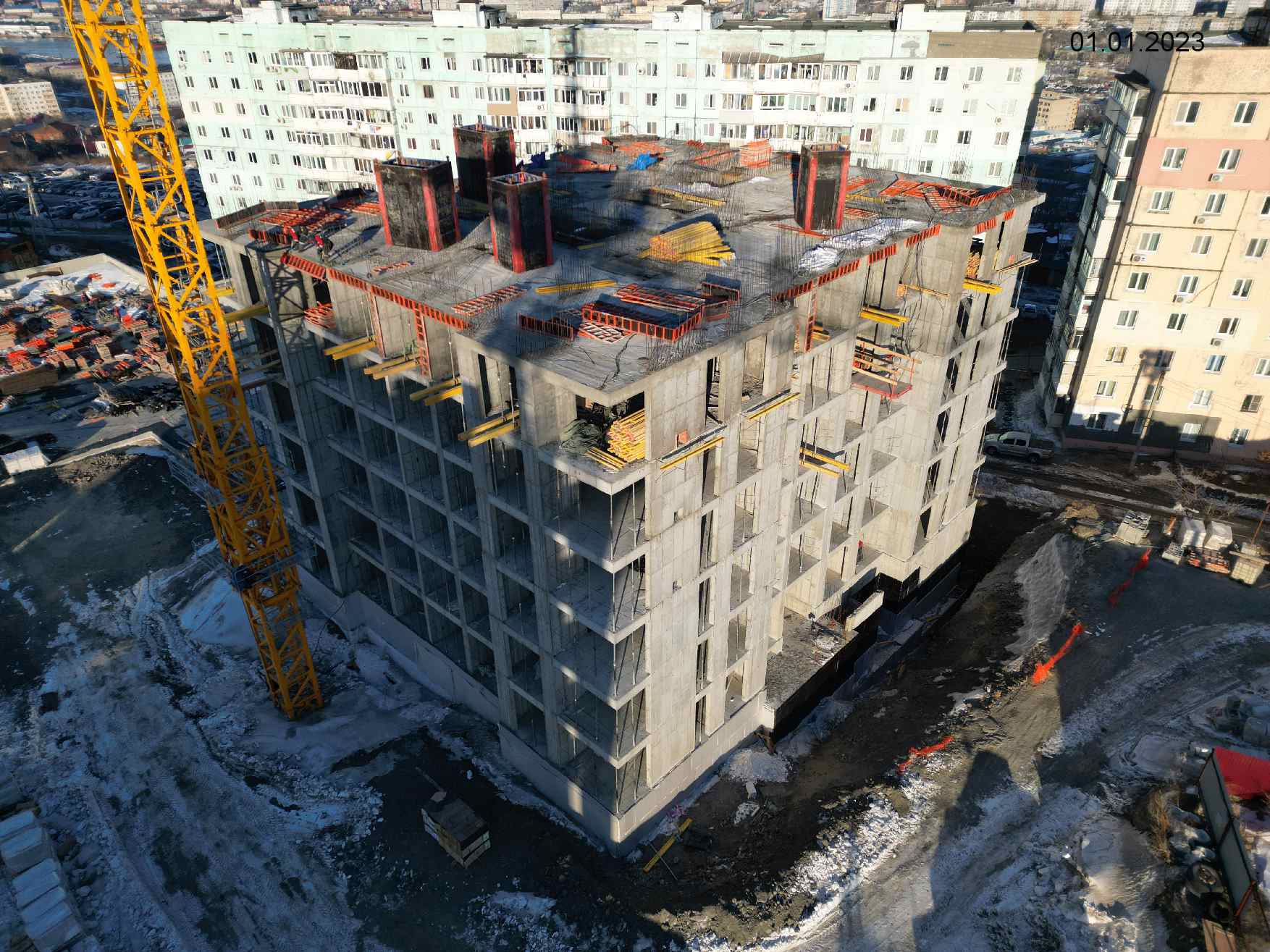 Жилой комплекс Каштановый двор, Январь, 2023